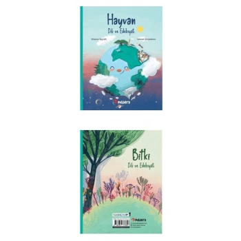 Hayvan Dili ve Bitki Dili Edebiyatı -Çift yönlü açılan kitap - Pulsera Çocuk