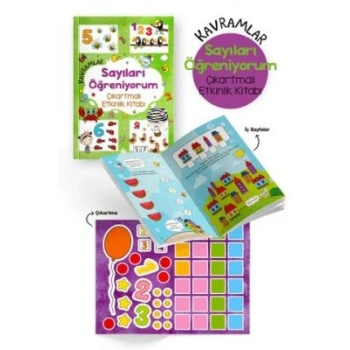 Kavramlar - Sayıları Öğreniyorum Çıkartmalı Etkinlik Kitabı-Bigkids Yayınları