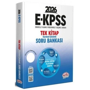 2026 E-KPSS Tek Kitap Soru Bankası-Editör Yayınları