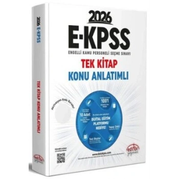 2026 E-KPSS Tek Kitap Konu Anlatımı-Editör Yayınları