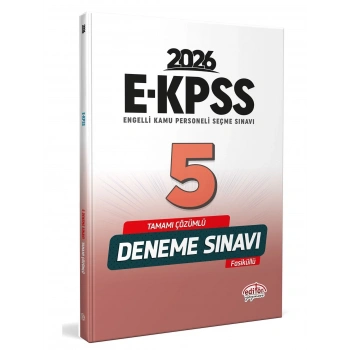 2026 E-KPSS Deneme 5 li Çözümlü-Editör Yayınları
