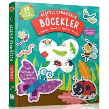 Keçeyle Oyna - Öğren Böcekler (Ciltli)-Alice Barker- İndigo Kitap