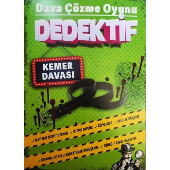 KEMER DAVASI - DEDEKTİF ÇÖZME OYUNU - MT DEDEKTİFLİK