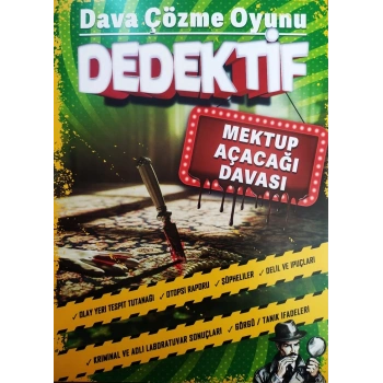 MEKTUP AÇACAĞI DAVASI - DEDEKTİF ÇÖZME OYUNU - MT DEDEKTİFLİK