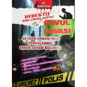 BAVUL DAVASI - DEDEKTİF ÇÖZME OYUNU - MT DEDEKTİFLİK