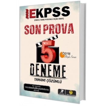 E-KPSS Son Prova 5 Çözümlü Deneme-Kolektif-Tasarı Yayıncılık
