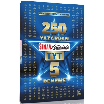 TYT 5 Deneme: 250 Yazardan Çıkması Muhtemel 600 Soru - Sınav Yayınları