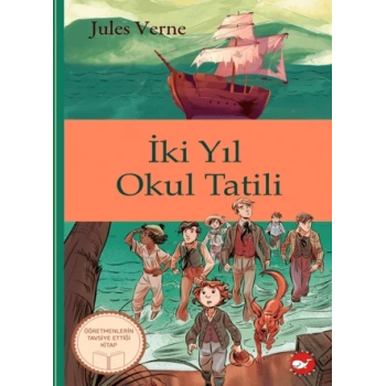 İki Yıl Okul Tatili-(Ciltli)-Jules Verne-Beyaz Balina