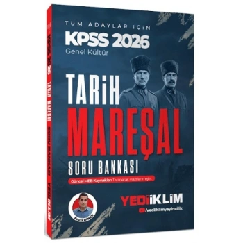 2026 KPSS Mareşal Genel Kültür Tarih Tüm Adaylar İçin Soru Bankası Yediiklim Yayınları