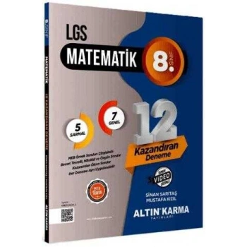 8.Sınıf LGS Matematik Sarmal Deneme -Altın Karma Yayınları