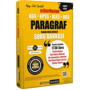 KPSS-ALES-DGS Ezberbozan Paragraf Soru Bankası (İADESİZ) - Pegem Yayınları