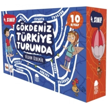 Gökdeniz Türkiye Turunda 1 - 4. Sınıf Hikaye Seti (10 Kitap)-Vildan Özdemir-Mavi kirpi