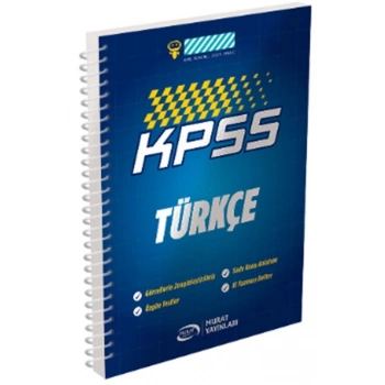 KPSS Türkçe Defteri-Murat Yayınları