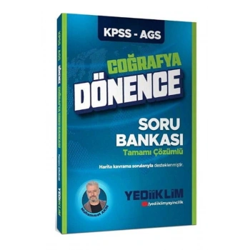 2026 KPSS-AGS Dönence Coğrafya Tamamı Çözümlü Soru Bankası - Yediiklim Yayınları