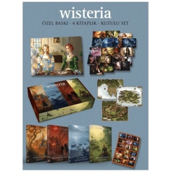 Wisteria Serisi Özel Kapak 4 Kitap Hediyeli Kutu-(Ciltli)Adora Yağmur-İndigo Kitap