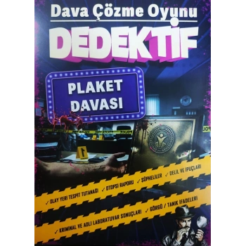 PLAKET DAVASI - DEDEKTİF ÇÖZME OYUNU - MT DEDEKTİFLİK