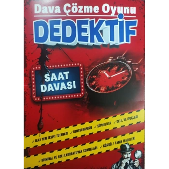 SAAT DAVASI - DEDEKTİF ÇÖZME OYUNU - MT DEDEKTİFLİK