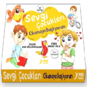 Sevgi Çocukları Okumaya Başlıyor1.Sınıf Büyük Boy 10 Kitap-(Soru Kitapçığı İlaveli)-Yuva Yayınları