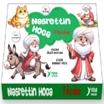 Nasrettin Hoca Fıkraları1.Sınıf Büyük Boy 10 Kitap-(Soru Kitapçığı İlaveli)-Yuva Yayınları