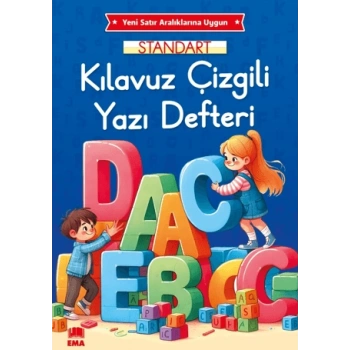 Standart Renkli Çizgili - Güzel Yazı Defteri KILAVUZ ÇİZGİLİ - A4 - Ema Yayınları