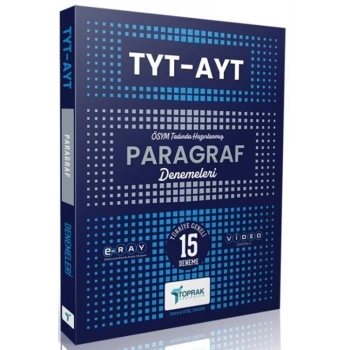 TYT Paragraf 15 Deneme - Toprak Yayınları