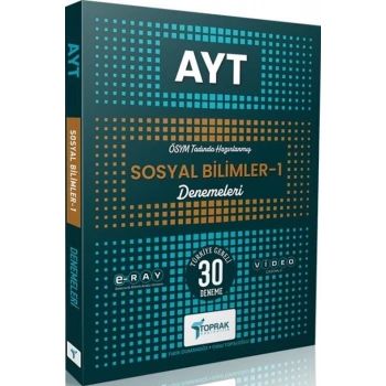AYT Sosyal Bilimler-1 30 Deneme (Güncel) - Toprak Yayınları