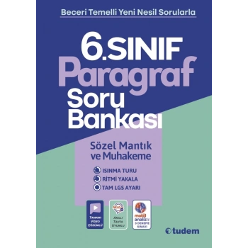 6.Sınıf Paragraf Soru Bankası - Tudem Yayınları