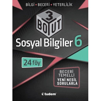 6.Sınıf Sosyal Bilgiler 3 Boyut 24 Föy - Tudem Yayınları