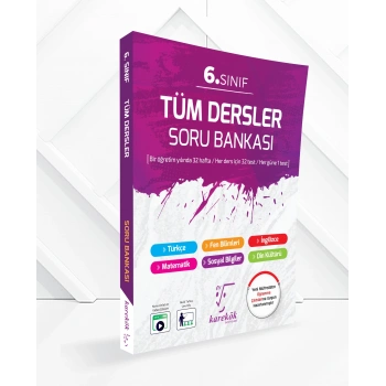6.Sınıf Tüm Dersler Soru Bankası-Karekök Yayınları