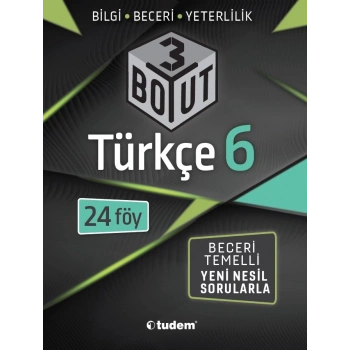 6.Sınıf Türkçe 3 Boyut 24 Föy - Tudem Yayınları