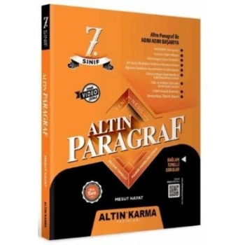 7. Sınıf Paragraf Soru Bankası-Kolektif-Altın Karma Yayınları