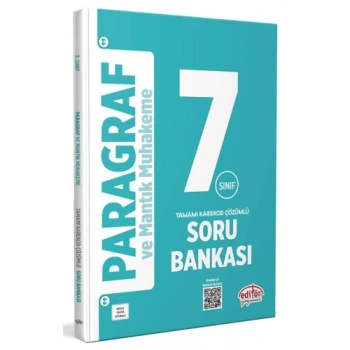 7.Sınıf Paragraf ve Mantık Muhakeme Soru Bankası - Editör Yayınları