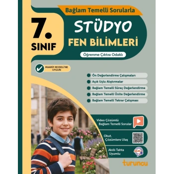 7.Sınıf Fen Bilimleri Stüdyo Bağlam Temelli Sorularla -Tudem Yayınları
