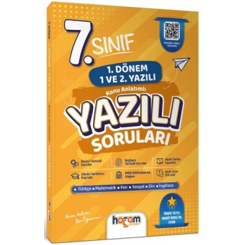 7. Sınıf Konu Anlatımlı Yazılı Soruları Tamamı Video Çözümlü-Hediye Planlama Kitapçığı- Hocam Anlatır
