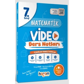 7.Sınıf Matematik Video Ders Notları (Maarif Model)-Recep Aynur-Yıldız Berrak Kuytul-Hocam Anlatır Yayınları