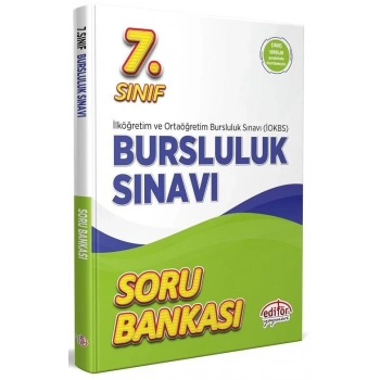 7. Sınıf İOKBS Bursluluk Sınavı Soru Bankası -Editör Yayınları