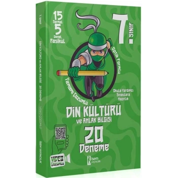 7.Sınıf Din Kültürü 20 Deneme - İsem Yayınları