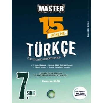 7.Sınıf Master 15 Türkçe Deneme - Okyanus Yayınları