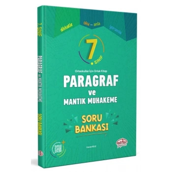7.Sınıf Paragraf ve Mantık Muhakeme Soru Bankası - Editör Yayınları