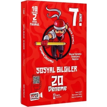 7.Sınıf Sosyal Bilgiler 20 Deneme - İsem Yayınları