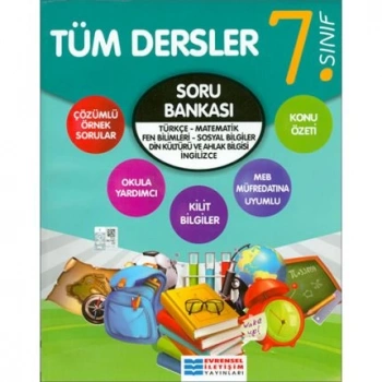 7.Sınıf Tüm Dersler Soru Bankası - Evrensel İletişim Yayınları