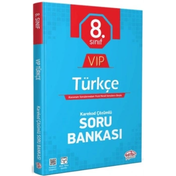 8.Sınıf Türkçe Soru Bankası Yenilendik - Editör Yayınları