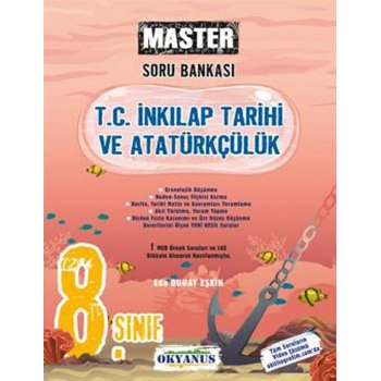 8.Sınıf Master İnkılap T. ve Atatürkçülük Soru Bankası Okyanus Yayınları