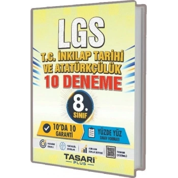 8.Sınıf LGS TC İnkılap Tarihi ve Atatürkçülük 10 Deneme Çözümlü- Tasarı Plus Yayınları