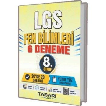 8.Sınıf LGS Fen Bilimleri 6 Deneme Çözümlü- Tasarı Plus Yayınları