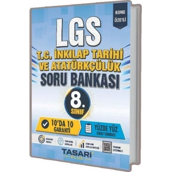8.Sınıf LGS TC İnkılap Tarihi ve Atatürkçülük Soru Bankası Çözümlü- Tasarı Plus Yayınları