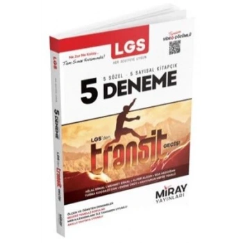 8. Sınıf LGS Transit 5 Deneme - Miray Yayınları