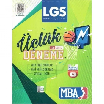 8. Sınıf LGS Zor Serisi Video Çözümlü Üçlük Deneme-Mavi Boncuk Akademi