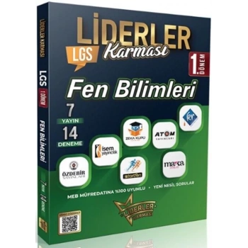 8.Sınıf 1.Dönem Fen Bilimleri Deneme Sınavı LGS - Liderler Karması Yayınları
