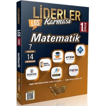 8.Sınıf 1.Dönem Matematik Deneme Sınavı LGS - Liderler Karması Yayınları